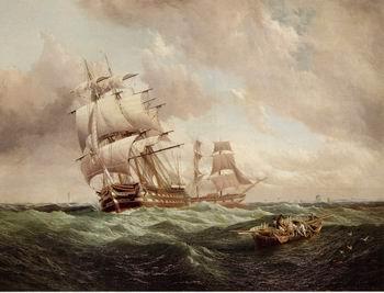 unknow artist Seascape, boats, ships and warships.59